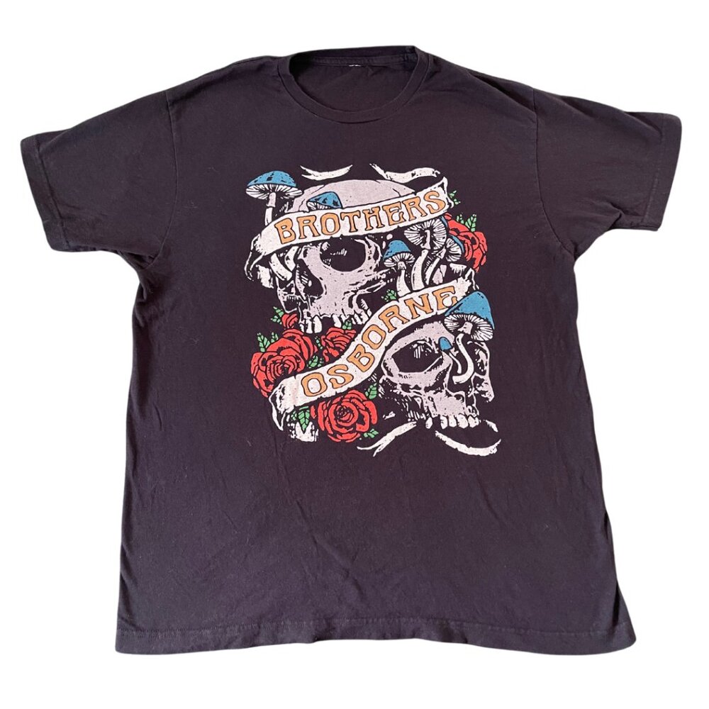 Brothers Osborne | Skulls, Roses, Mushrooms T-Shirt
